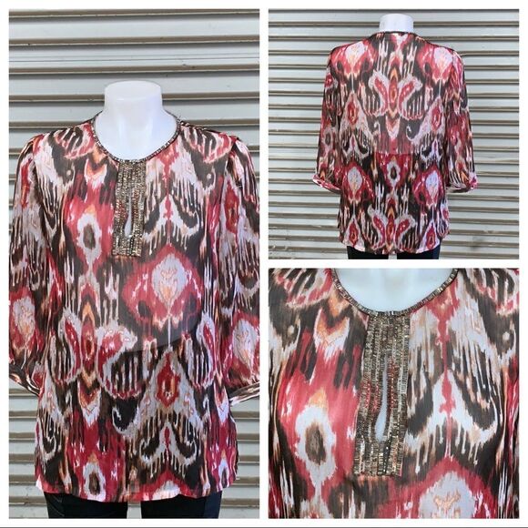 🛍️Chico top size 0 ( xs ) EUC - Picture 1 of 7